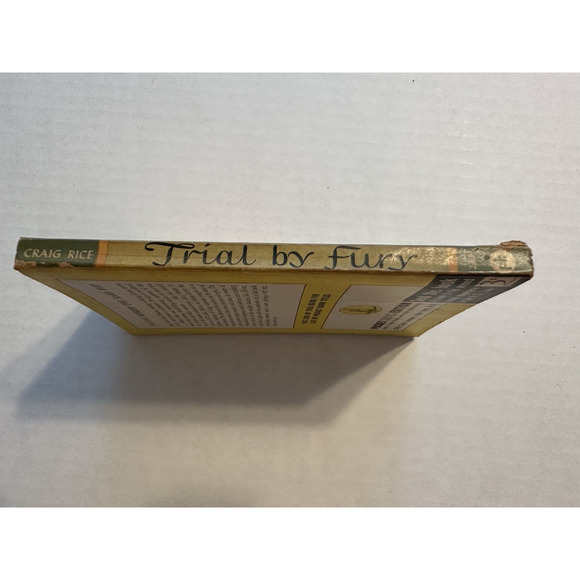 Trial by Fury, Craig Rice, 1st pocket Ed.#237/1943/PB/Inner Sanctum/ VTG - Picture 5 of 7